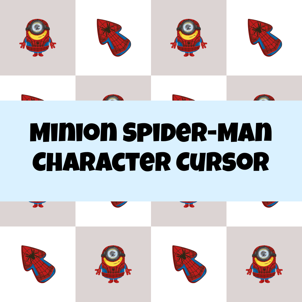Preview Minion Spider-Man Character cursor custom cursor pack
